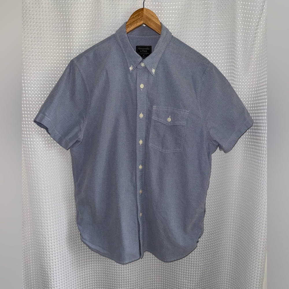 2/60$ ABERCROMBIE&Fitch short sleeves Oxford buttoned shirt size XL